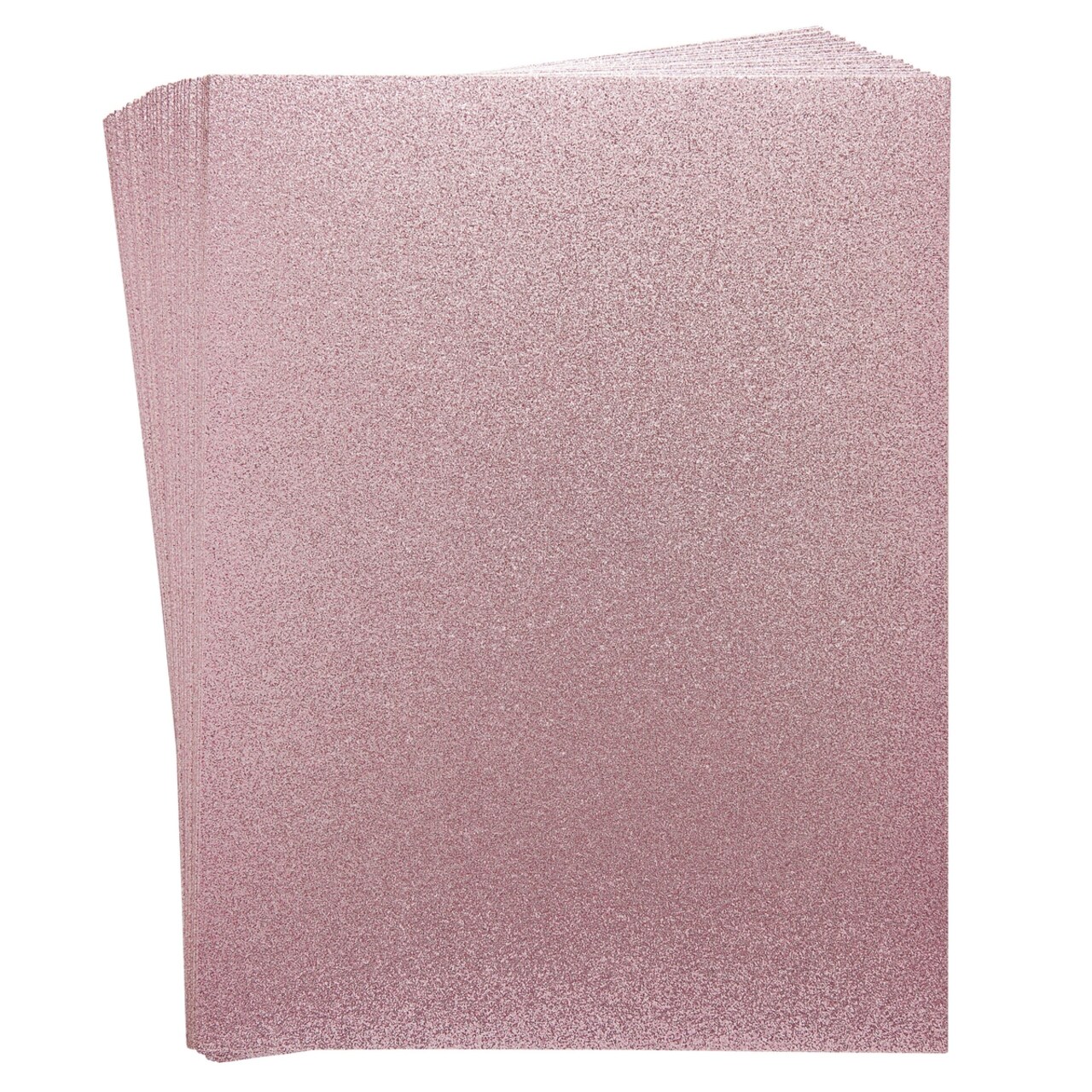 30 Sheets Pink Glitter Cardstock Paper for DIY Crafts, Card Making, Invitations, Double-Sided, 300gsm (8.5 x 11 In)